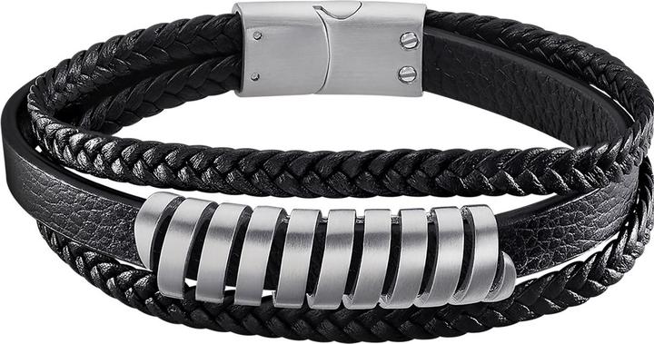 Lotus Style - Men's leather bracelet Urban Man LS2208-2 / 1 (22 cm, Leather, Stainless steel)