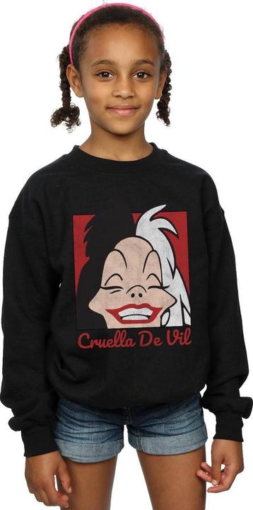 Produktbild Disney Cruella De Vil Cropped Head Sweatshirt Mädchen (140, 146)