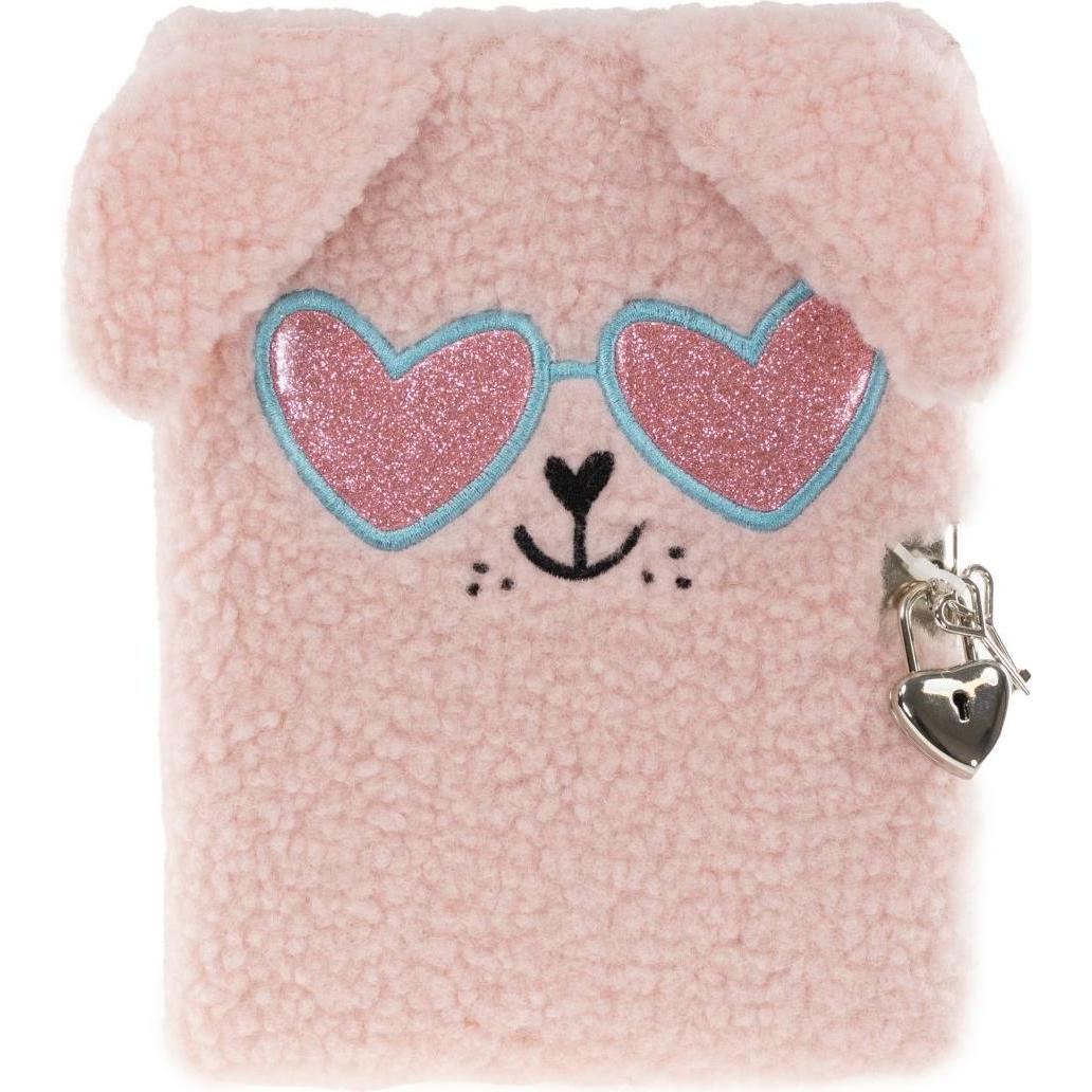 Tinka Magic, Quaderni + Bloc notes, Dagbog Plys Hund Rosa M/Briller (Copertina morbida)