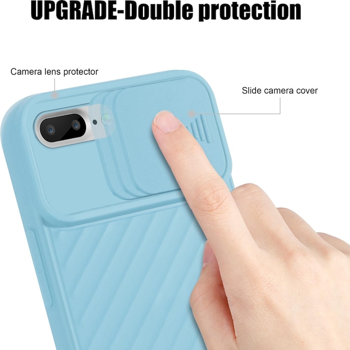 Image du produit Cadorabo Couverture TPU avec protection pour appareil photo (Apple iPhone 7 Plus, Apple iPhone 7s Plus)