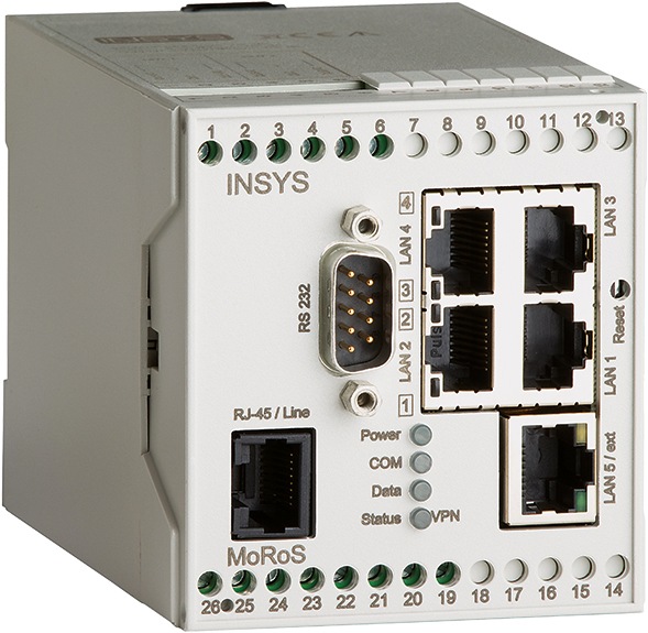 Produktbild Insys Moros Modem 2.2 Pro Telephone Line Router In
