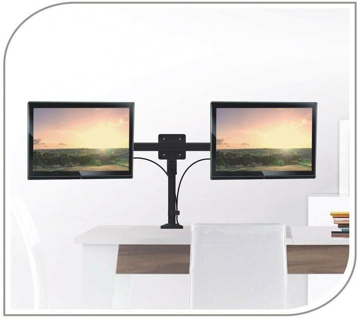 Image du produit Purelink Adaptateur PureMounts® Support de bureau VESA75/100 vers 2x VESA75/100 (Tables, 27", 10 kg)
