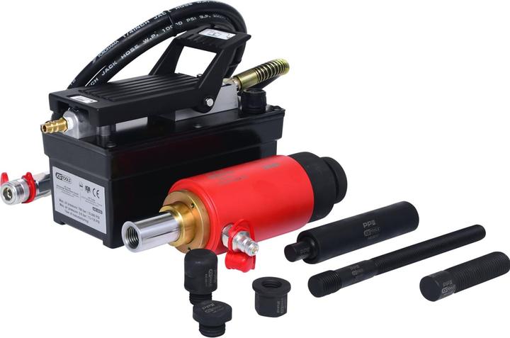 KS Tools Hydraulik-Einheit 22t, mit Luft-Hydraulik-Pumpe, 13-tlg