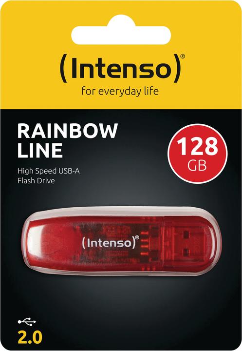 Image du produit Intenso Ligne arc-en-ciel (128 Go, USB-A)