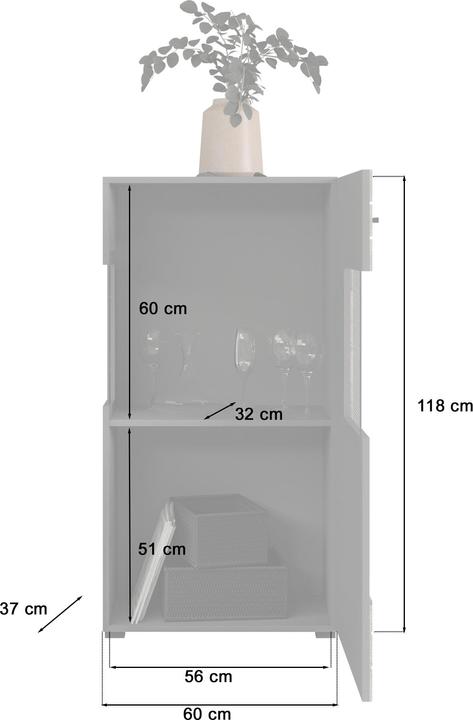 Actual product image Xonox Home Freno (60 x 37 x 117 cm)