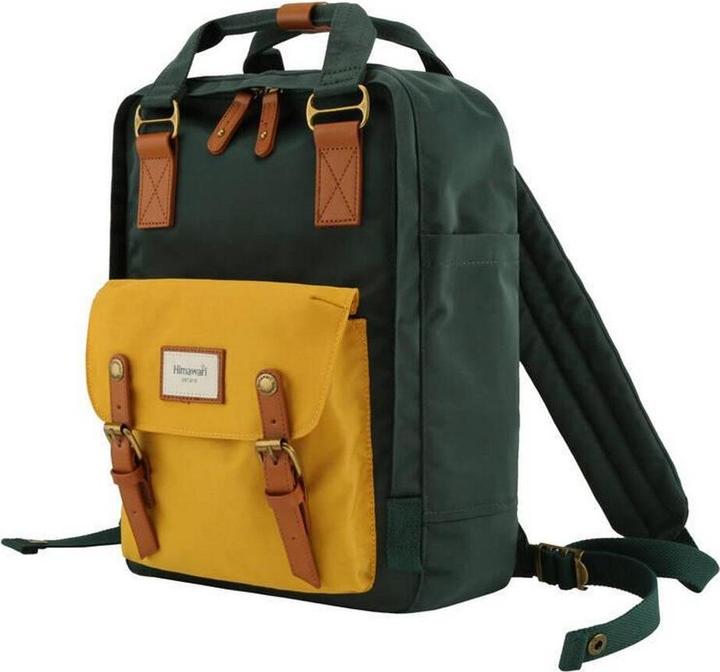 Actual product image Himawari 188L 14" laptop backpack (green-yellow) (16 l)
