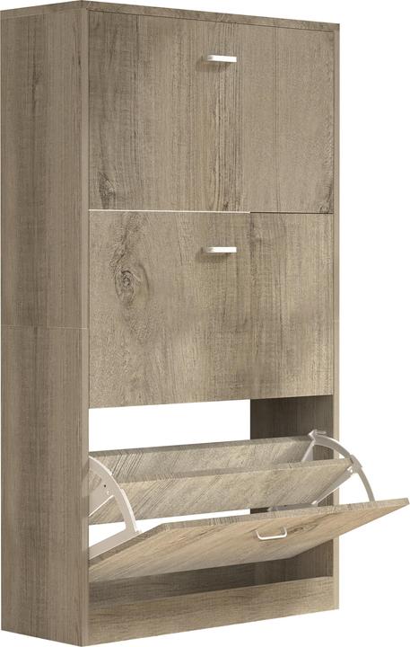 Actual product image VCM Shoe cabinet shoe tipper series Sipos L (105 x 59 x 22 cm)