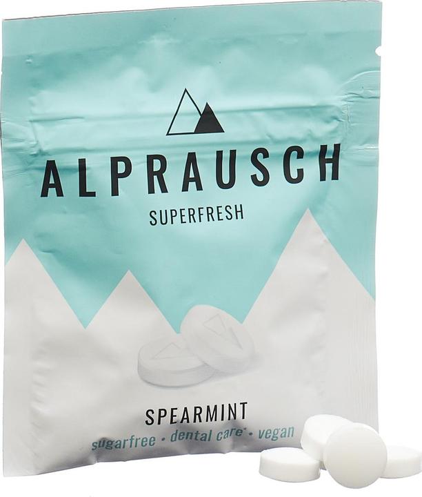 Produktbild Alprausch Pastillen Extra-Frisch Spearmint ohne Zucker Btl 22 g (25 Stk., 22 g)