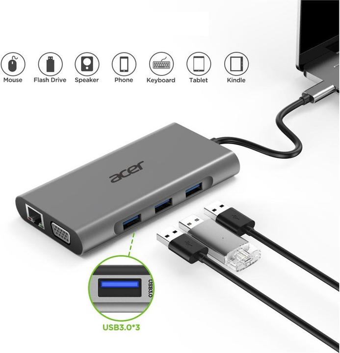Image du produit Acer HP.DSCAB.002 (USB-C, USB-A, 4 Ports)