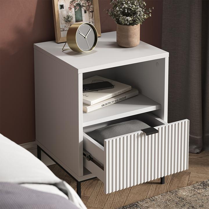 Actual product image Vicco Bedside table Eliza, White, Set of 2
