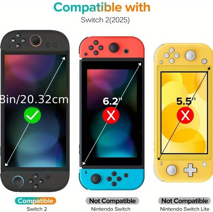 Produktbild PhoneLook 2er-Pack gehärtete Schutzglas-Folien für Nintendo Switch 2 (Switch 2)