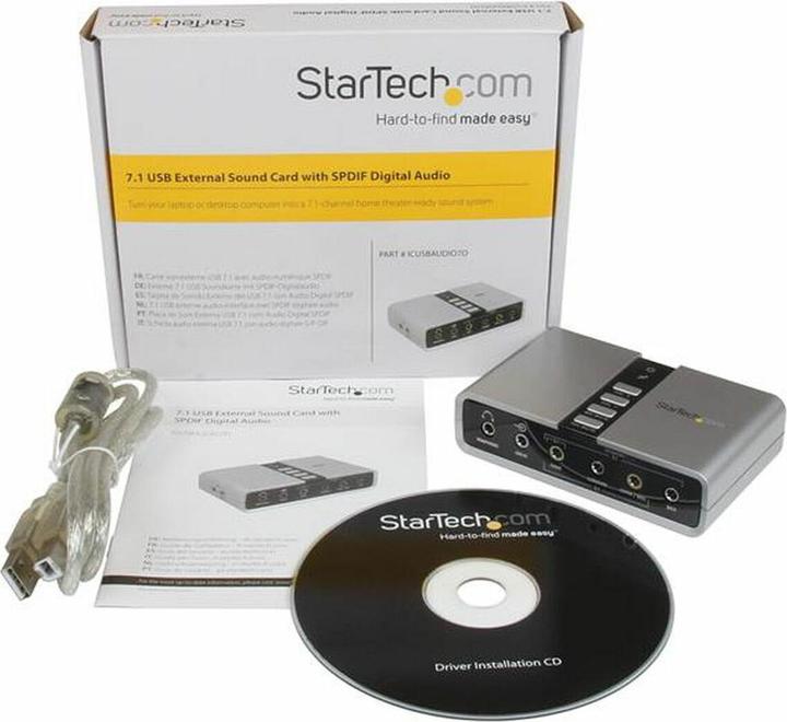 Produktbild StarTech 7.1 Channel USB Sound Card (USB 2.0)