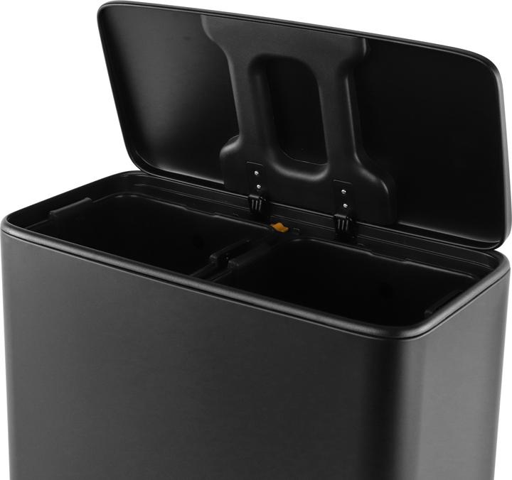 Actual product image Enne Interior Convi Bin 18 + 18 ltr Trash bin, matt black (36 l)