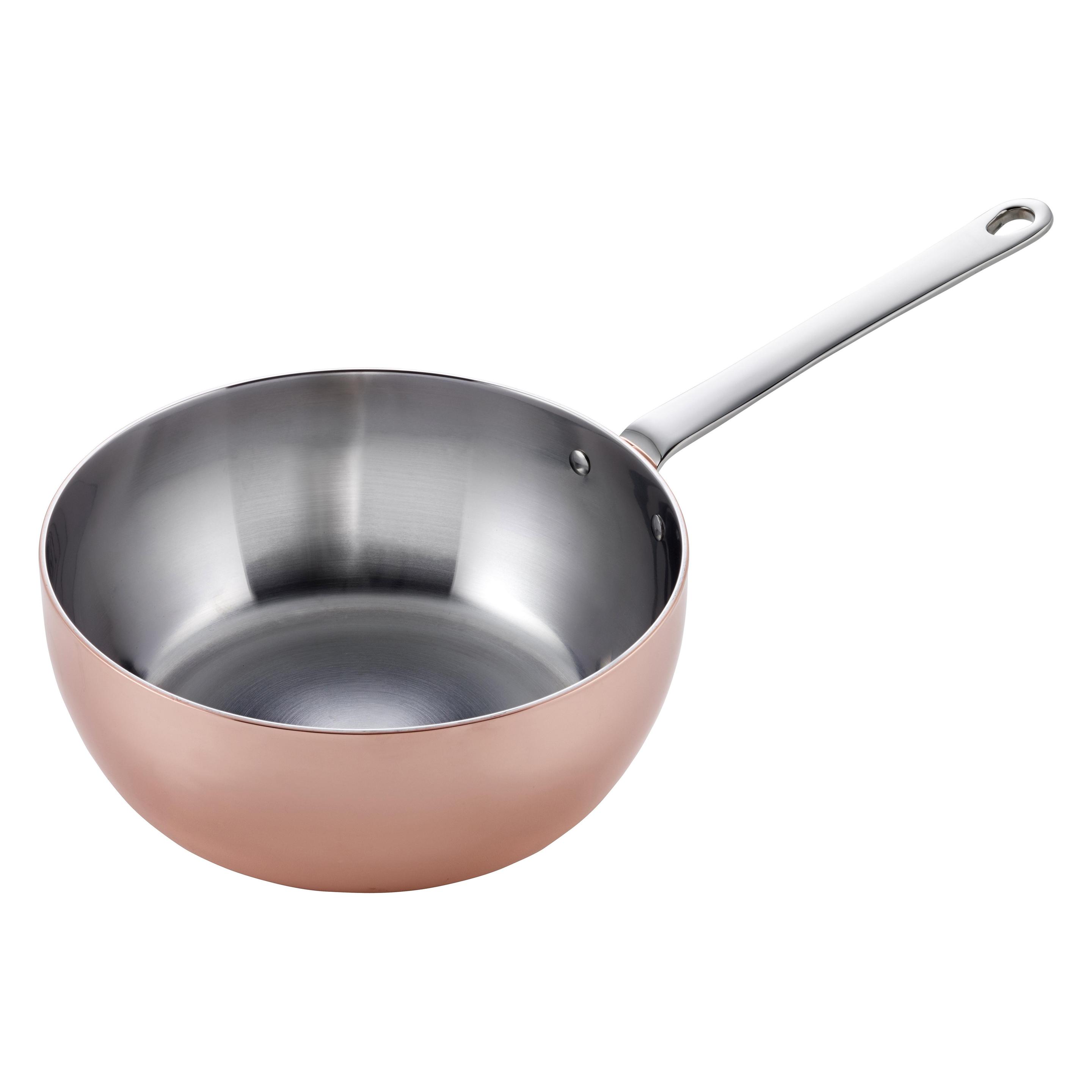 Scanpan Sauteuse Maitre D' Ø 20 Cm - Inductie, Pan + Steelpan, Koper, Zilver