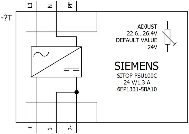 Produktbild Siemens Hutschienen-Netzteil (DIN-Rail