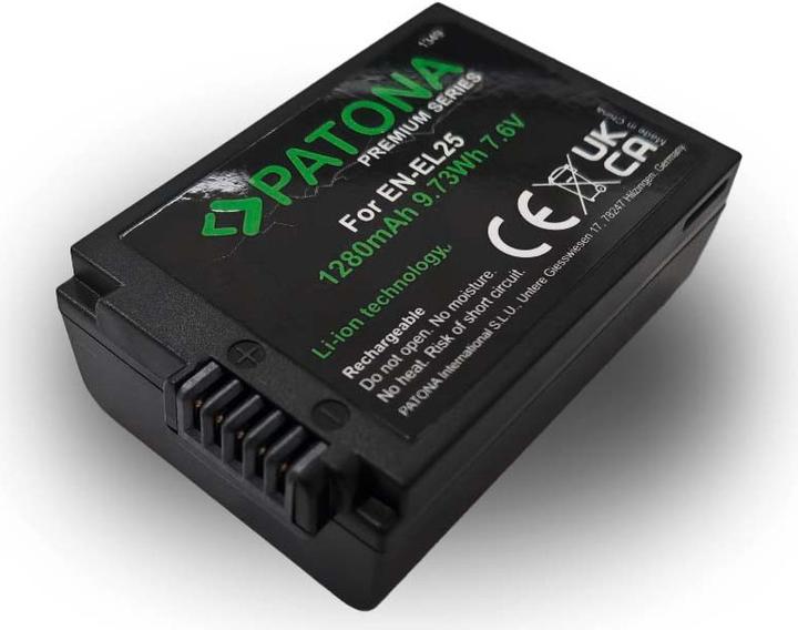 Actual product image Patona Premium EN-EL25 (Rechargeable battery)