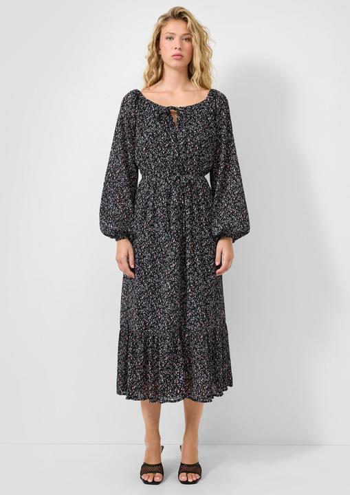 Image du produit s.Oliver Langes Chiffonkleid mit Blümchenprint und seperatem Unterkleid (42)