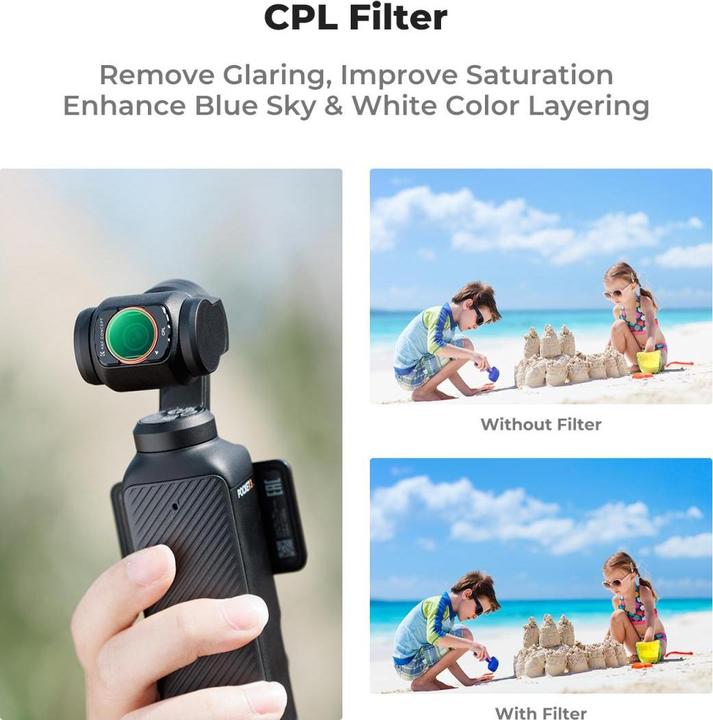 Produktbild K&F Concept 3PCS Filter Kits.CPL+Black Mist 1/4+ND2-32, HD, Anti-Reflection Green Coating, Waterproof and Scratc