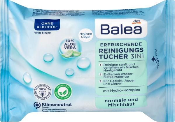 Actual product image dm Balea Refreshing 3in1 (Facial cleansing wipes)