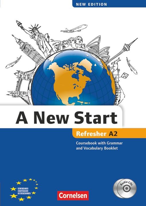 Produktbild A New Start A2. Refresher. New edition. Kursbuch mit Audio CD, Grammatik- und Vokabelheft (Deutsch, Englisch, 2013)