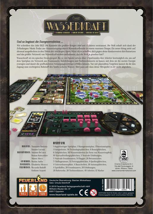 Actual product image Feuerland Hydropower (German, 1 - 4 Players)