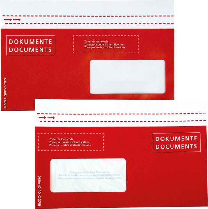 Immagine prodotto Elco Buste portadocumenti Quick Vitro carta Dokumente/Documents conformi agli standard postali (C5/6, 250 pz.)
