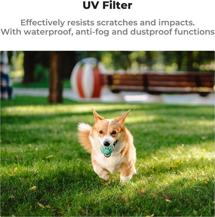 Actual product image K&F Concept 6pcs Filter Kit,UV+CPL+ND16/PL+ND32/PL+ND64/PL+ND256/PL, HD, Anti-Reflection Green Coating, Waterpro