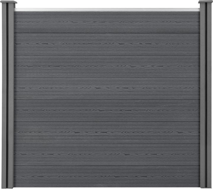 Actual product image neu.holz WPC garden fence 165x162 cm with posts Privacy screen Windbreak