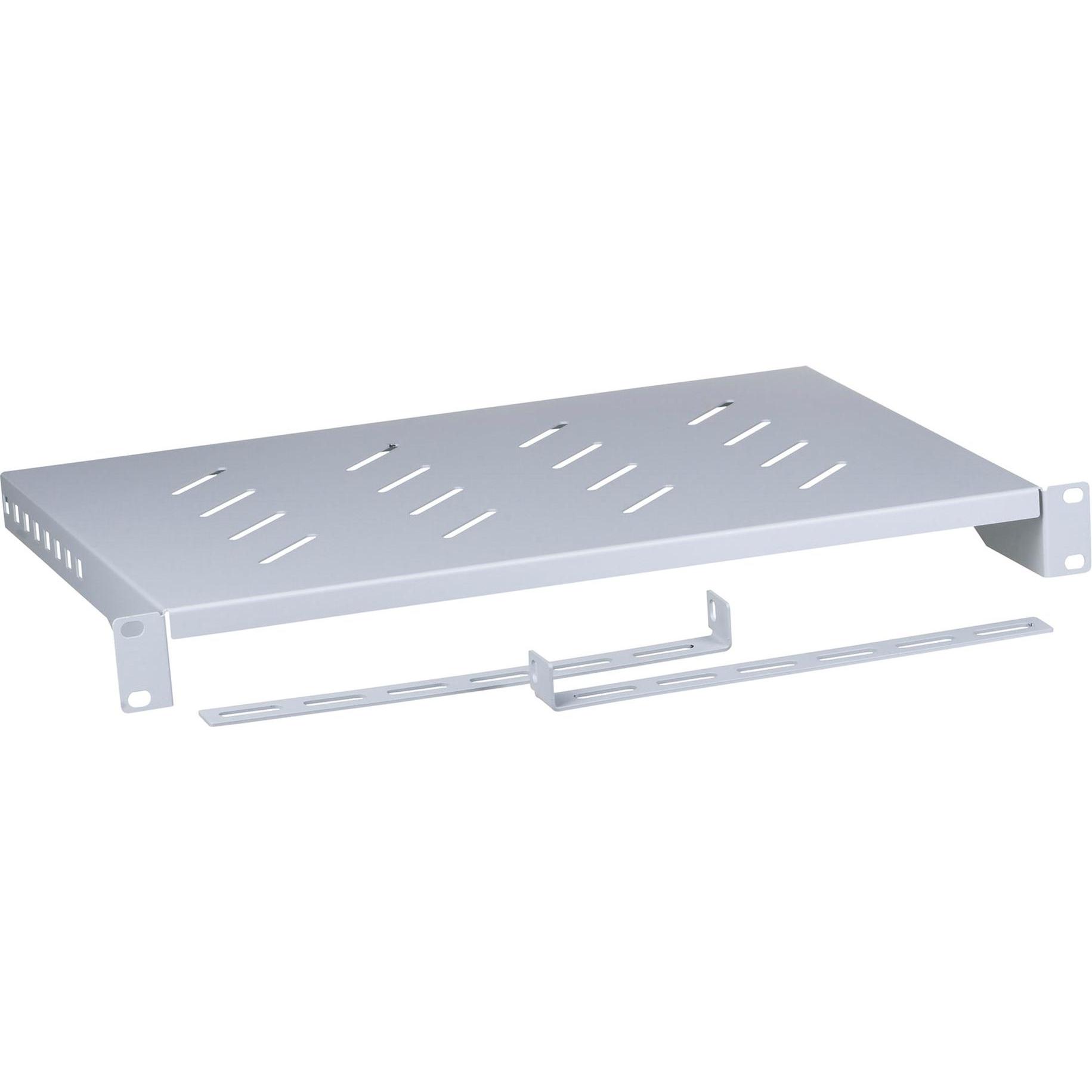 Thumbnail - Lanberg AK-1004-S Rack Zubehör Regalboden, Serverschrank Zubehör, Grau