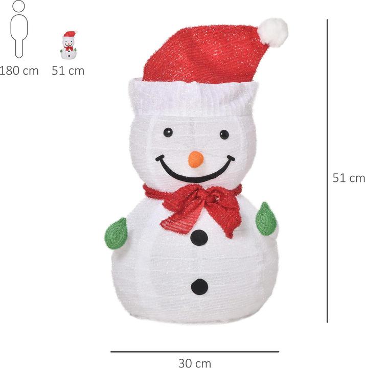Actual product image Jamb Snowman with LED