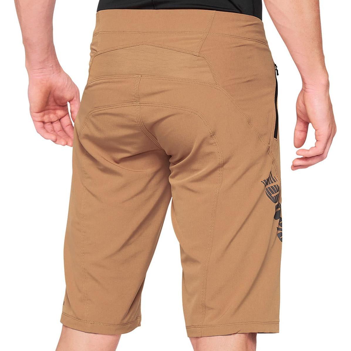 Thumbnail - 100%, Herren, Velohosen, Airmatic Herren Bikeshort (28, 29, 30), Braun, 30, 29, 28