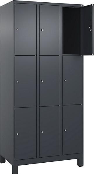 Actual product image kaiserkraft Evolo PLUS triple locker cabinet (90 x 50 x 195 cm)