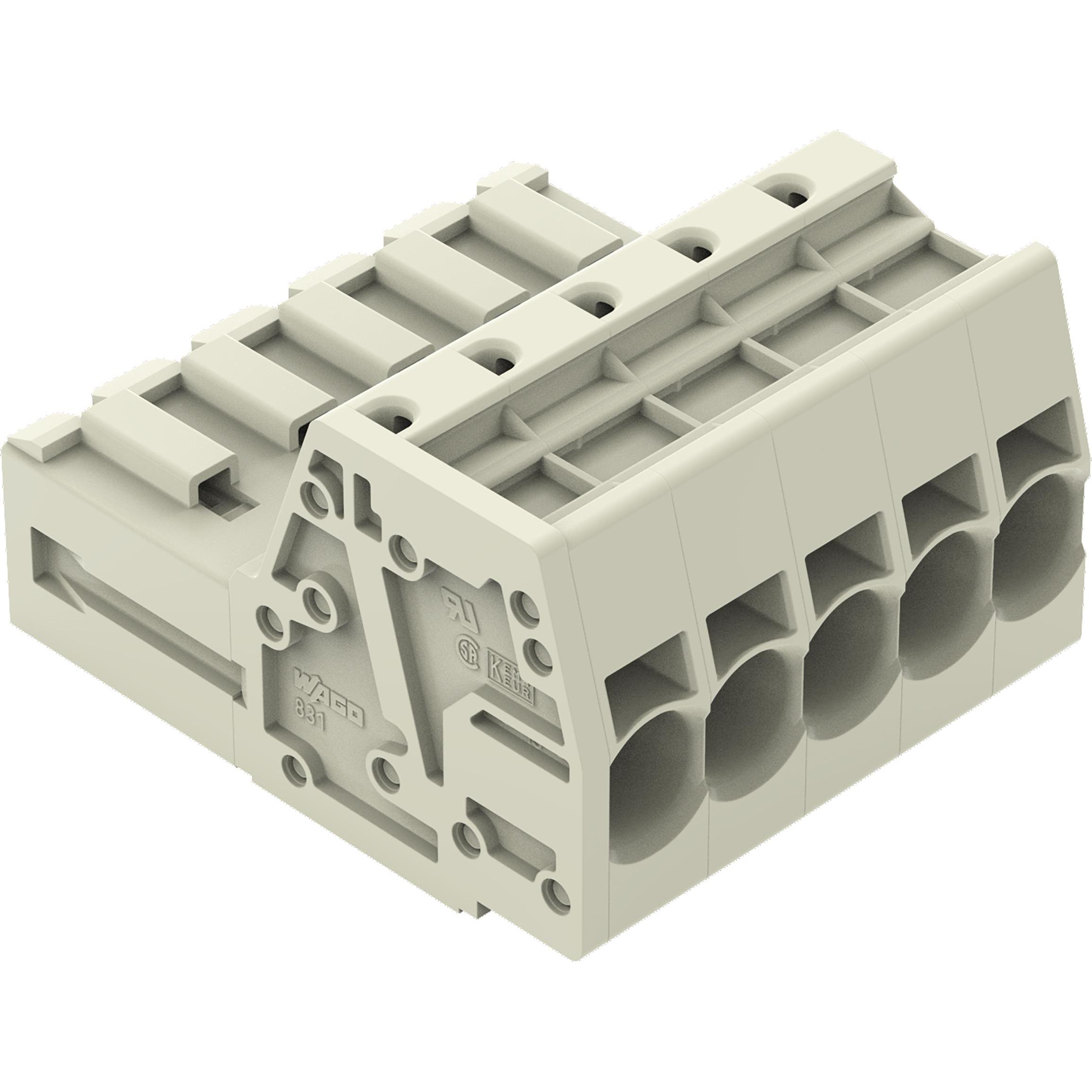 24x Wago 1-Leiter-Stiftleiste, Elektronikkabel + Stecker, Grau