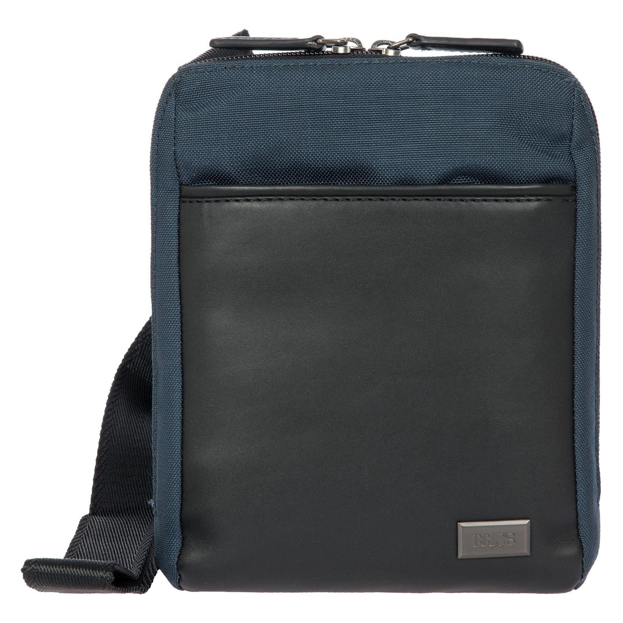 Brics, Herren, Handtasche, Monza Umhängetasche 16 Cm, Blau, Schwarz
