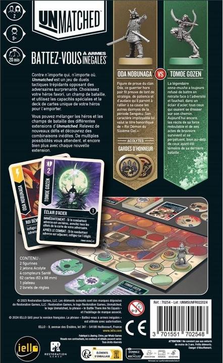 Produktbild Iello Unmatched - Soleil levant - Oda Nobunaga vs Tomoe Gozen (Französisch)