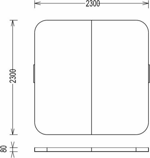 Produktbild PureHaven Thermoabdeckung 230x230 cm verschliessbar mit Schnallen windsicher perfektes Ablaufsystem f