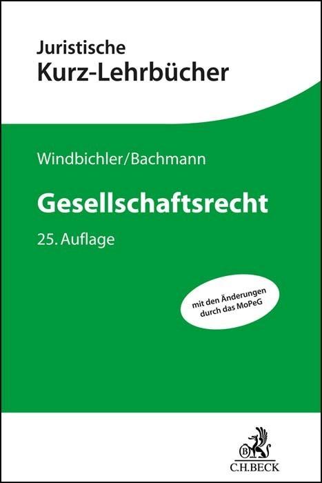 Actual product image Gesellschaftsrecht (German, Christine Windbichler, Gregor Bachmann, 2023)