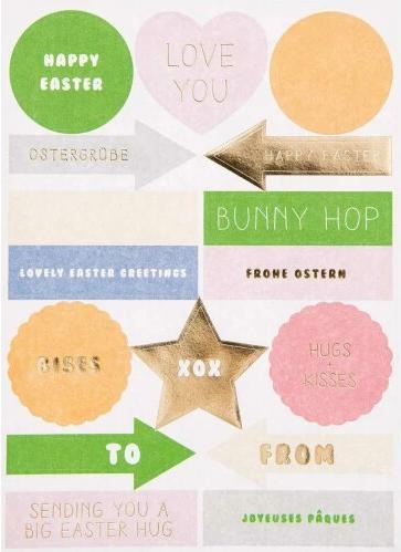 Image du produit Rico Design Carte de voeux DIY Bunny Hop Pâques, menthe (1 pcs)