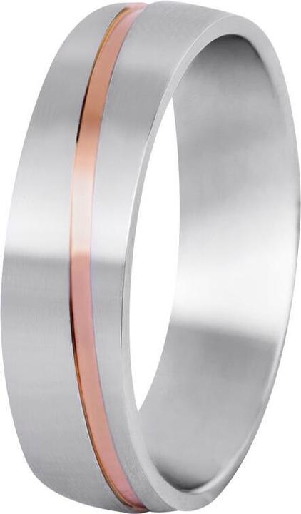 Beneto Men Ìs bicolor wedding ring made of steel SPP07 - Circuit: 66 mm (M) (66)