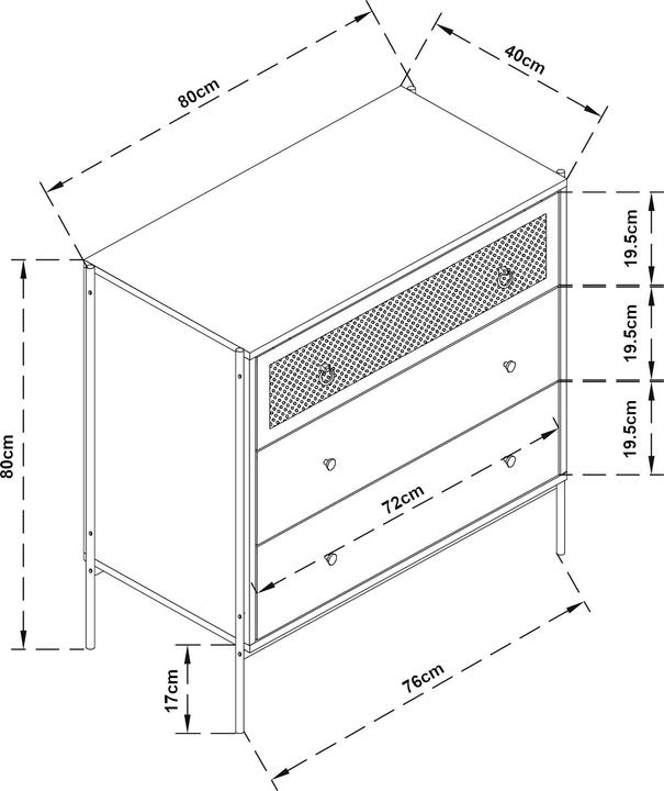 Valori nutrizionali e ingredienti En.Casa Stryn (80 x 80 x 40 cm)
