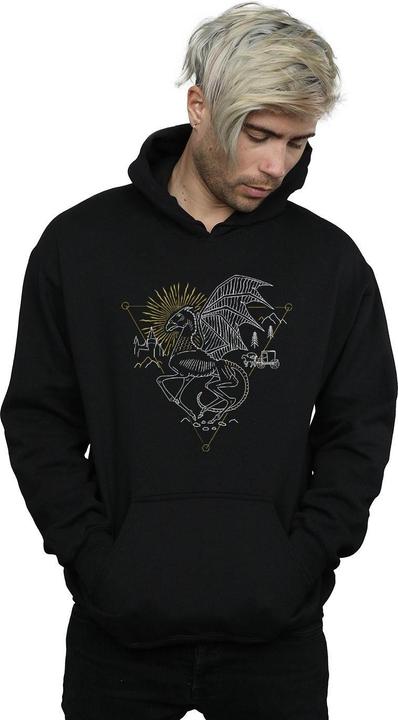 Immagine prodotto Thestral Line Art Felpa con Cappuccio Uomo (3XL)