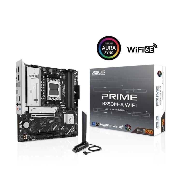 Produktbild ASUS PRIME B850M-A WIFI (AM5, AMD B850, mATX)