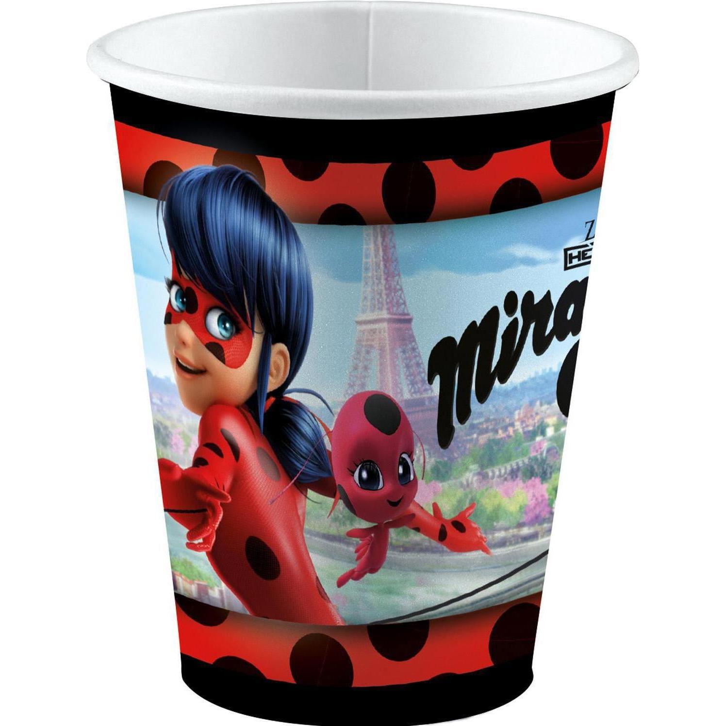 Amscan, Einweggeschirr, Ladybug Miraculous Becher (8 x)