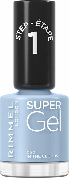 Rimmel London Super Gel STEP1 (060 Dans les nuages, Vernis à ongles effet gel)