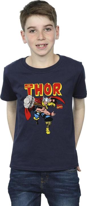 Actual product image Marvel Boys Thor Hammer Throw T-Shirt (128)
