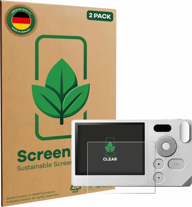 Actual product image ScreenLeaf Screen Protector sustainable Screen Protection, clear, anti-scratch (Screen protector)
