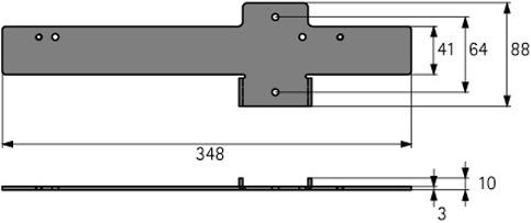 Produktbild Hettich Quadro Adapter Amari 200 (1 Stk.)