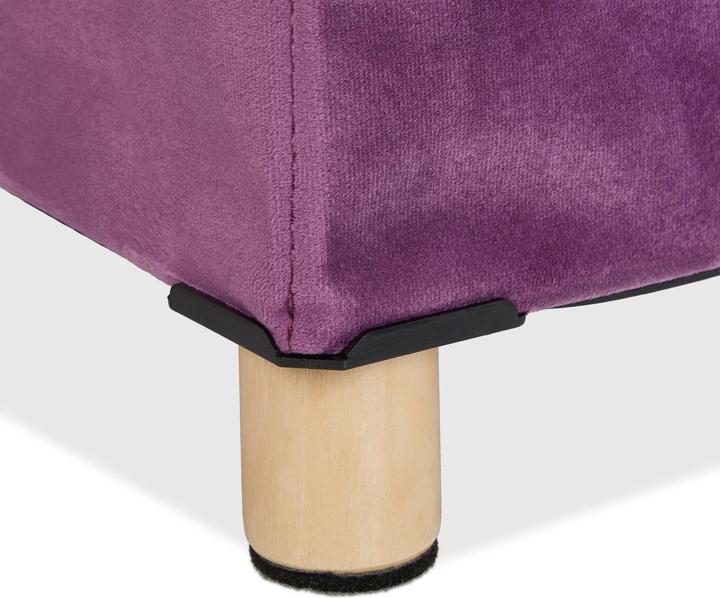 Actual product image Relaxdays Velvet stool