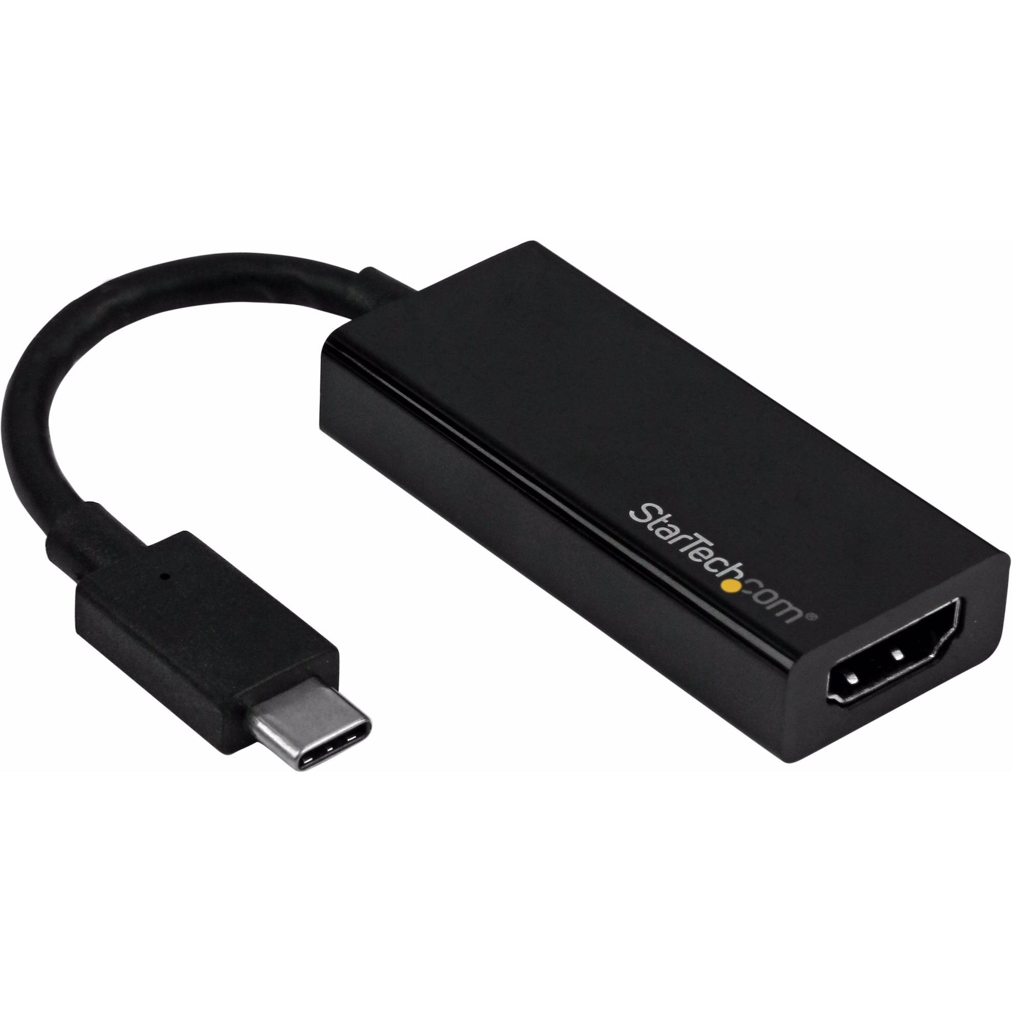 Thumbnail - StarTech USB-C zu (HDMI, 15 cm), Data + Video Adapter, Schwarz