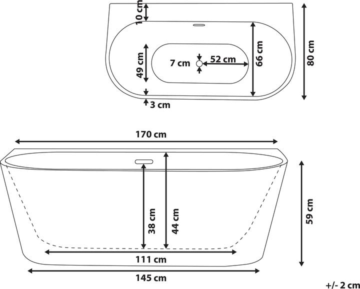 Image du produit Beliani Harvey (239 l, 170 cm, 80 cm)